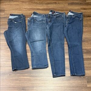Women’s Torrid Jean Lot of Four Dark Wash Jeans Size 18 Regular